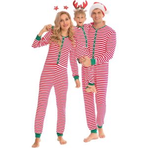 SWOMOG Men & Women Matching Pajama Sets for Family Couples Long Sleeve  Sleepwear Plaid Striped Pants with Pockets : : Clothing, Shoes 